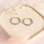 Créoles Soléa argentées Ø 25 mm