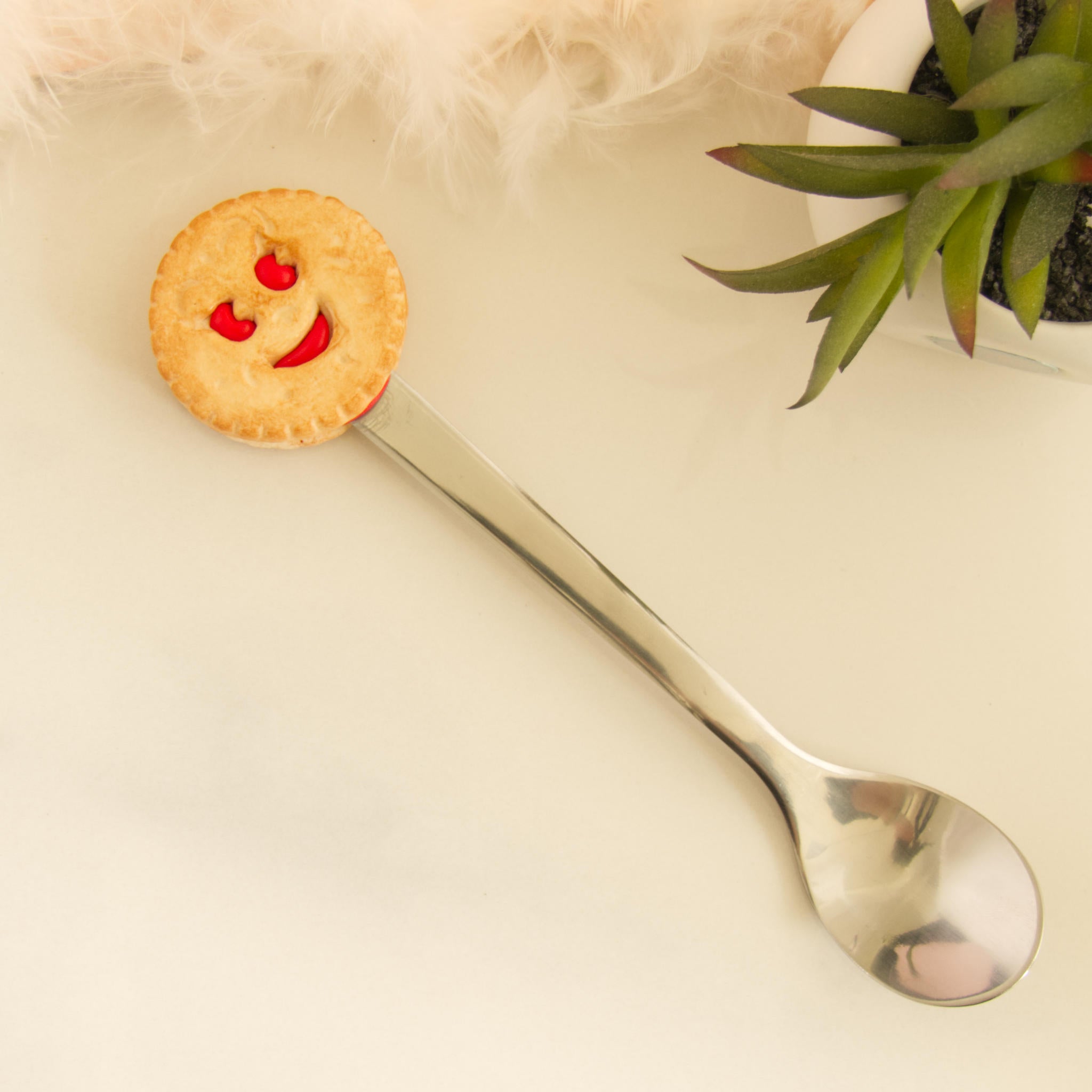 Cuillère biscuit sourire