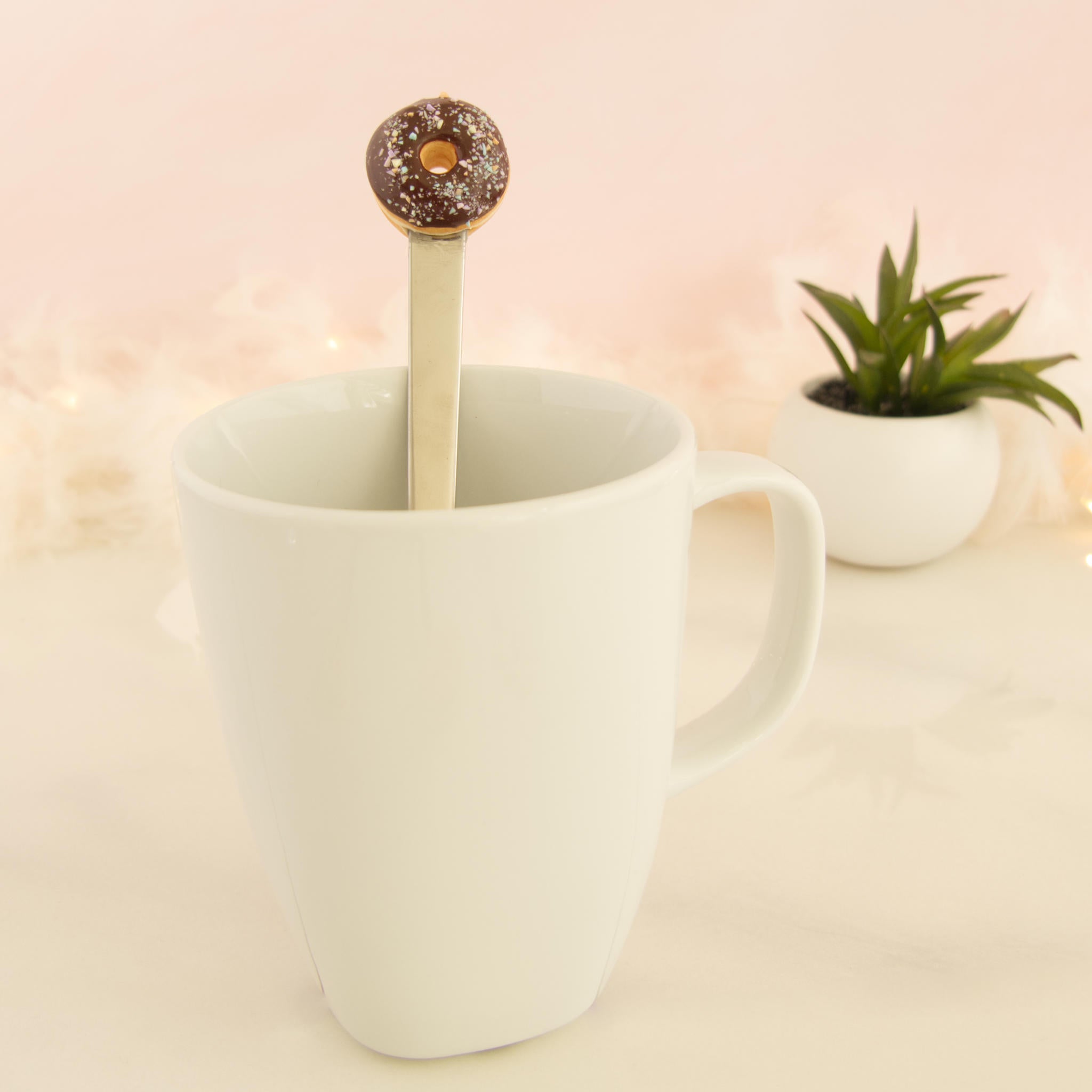 cuillère donut chocolat