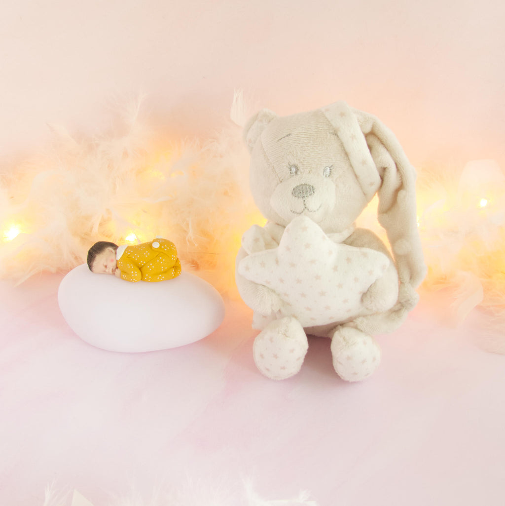 doudou beige veilleuse mixte