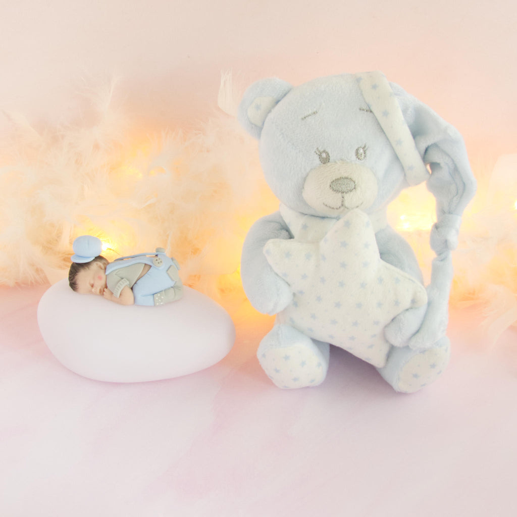 doudou bleu veilleuse bleu ciel