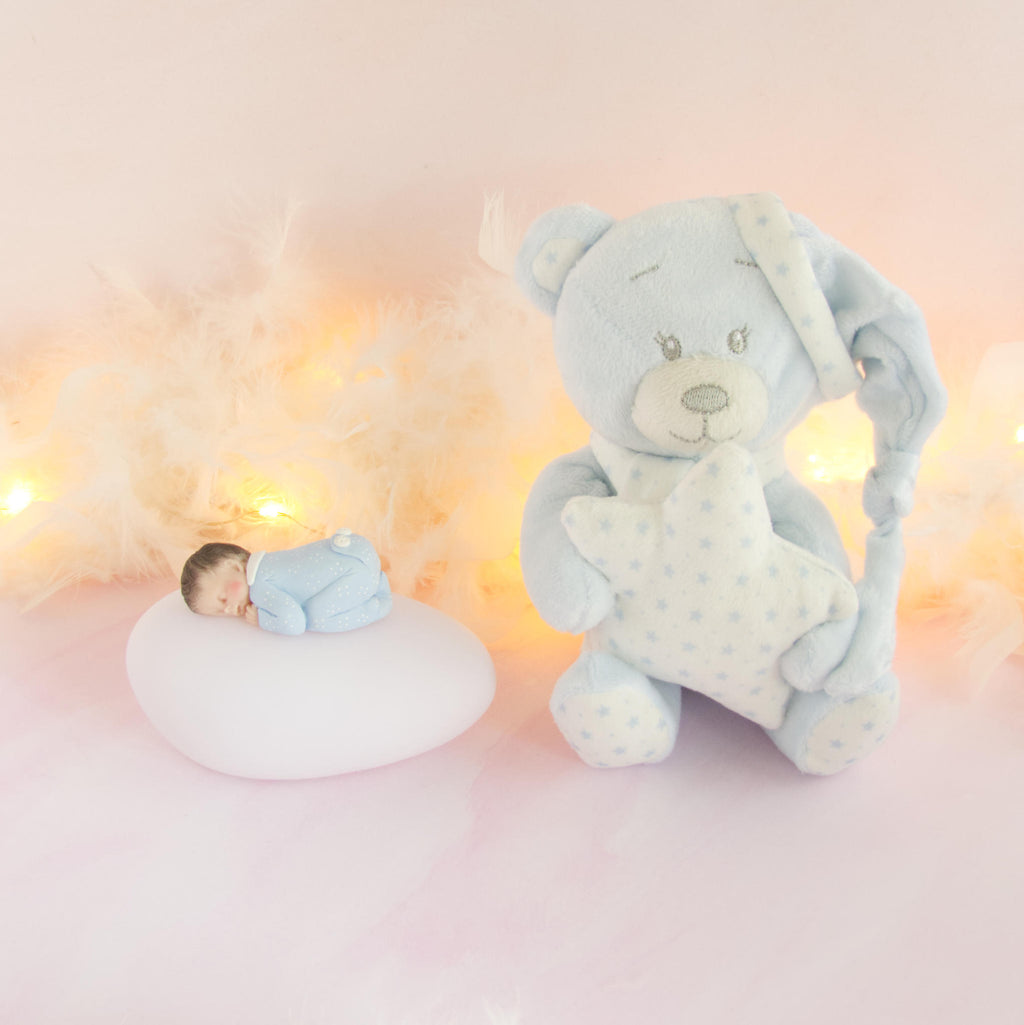 doudou bleu veilleuse pyjama bleu