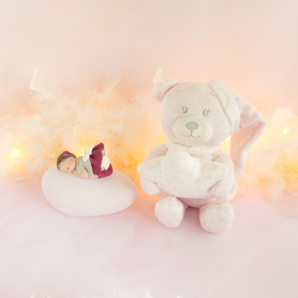 doudou rose veilleuse bordeaux