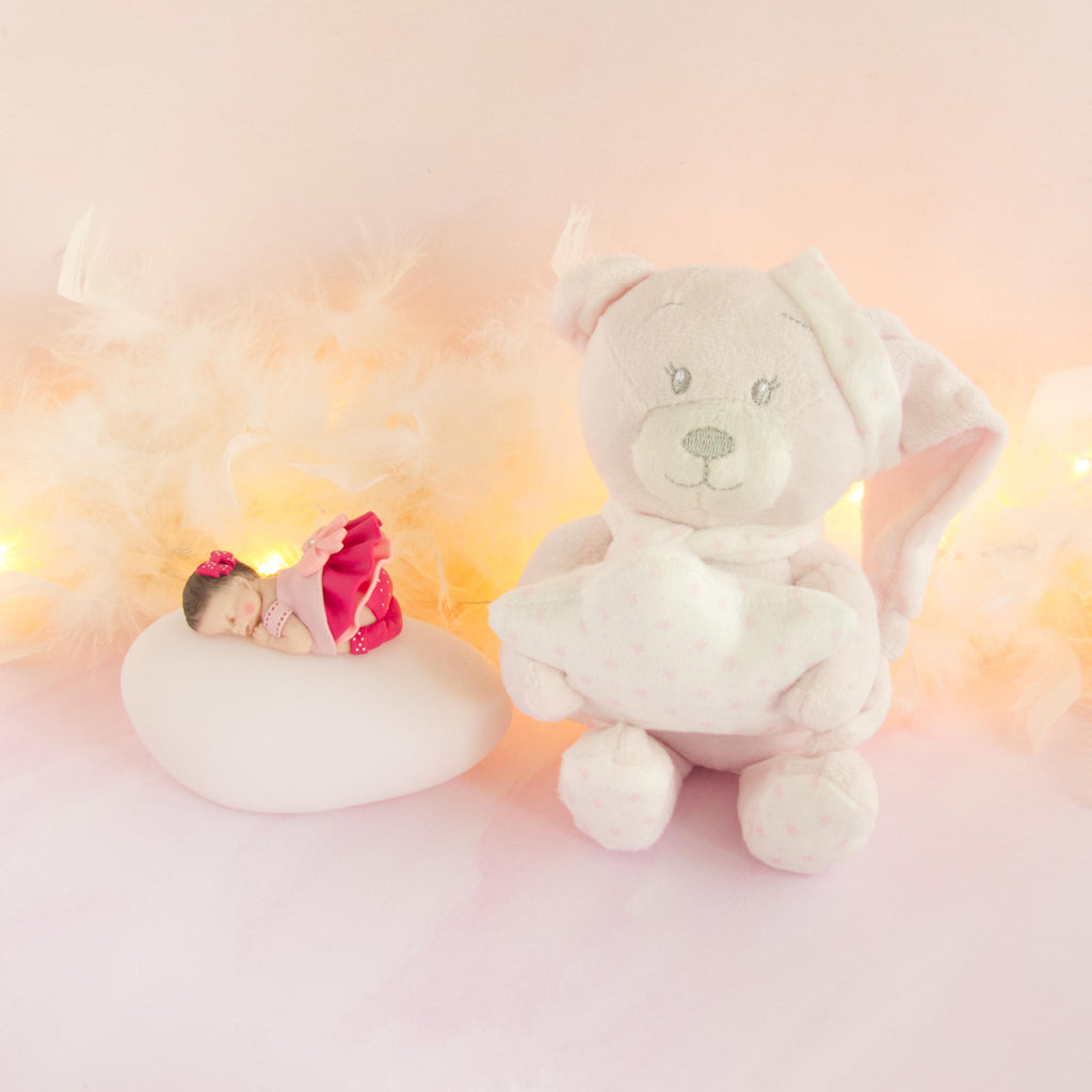 doudou rose veilleuse framboise