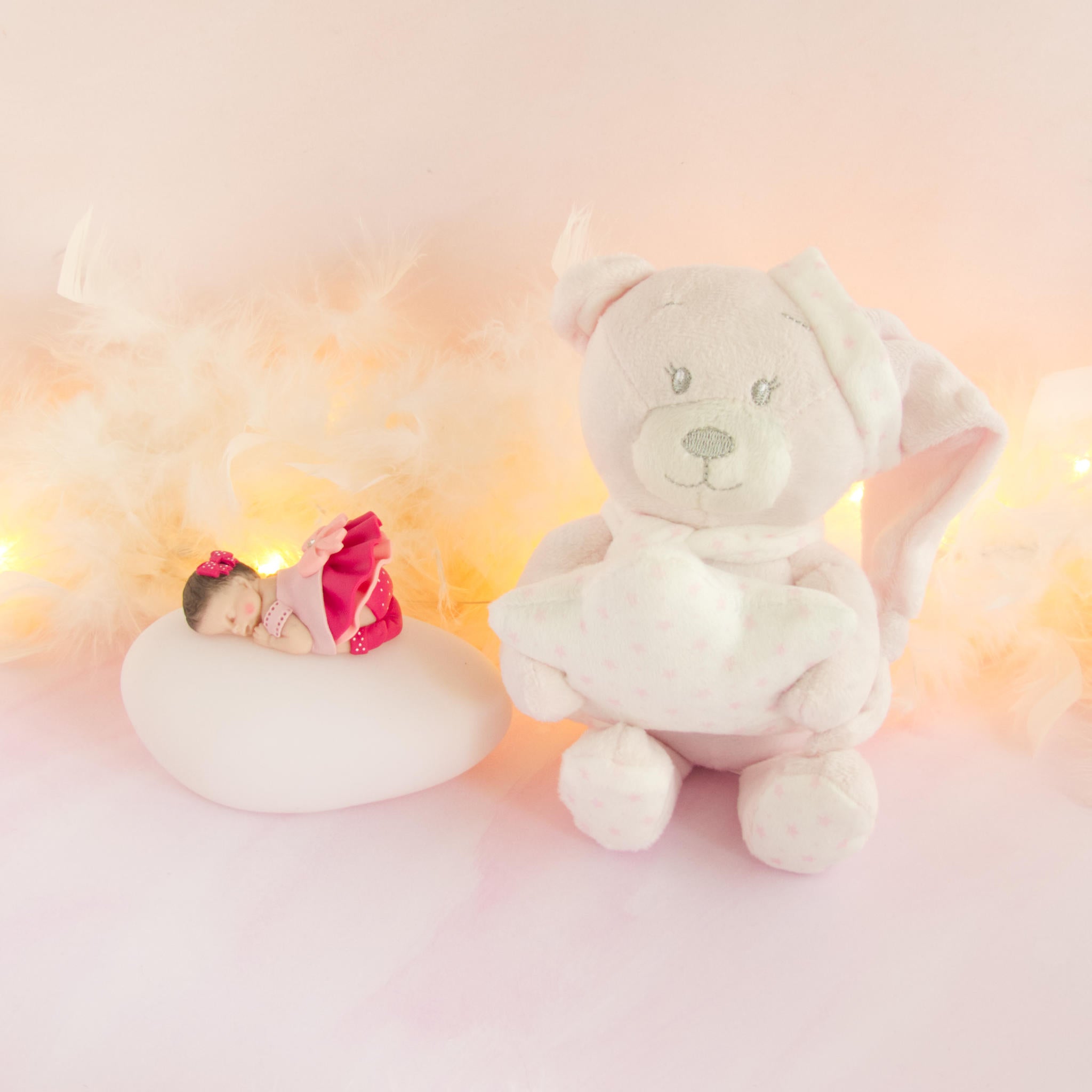 doudou rose veilleuse framboise