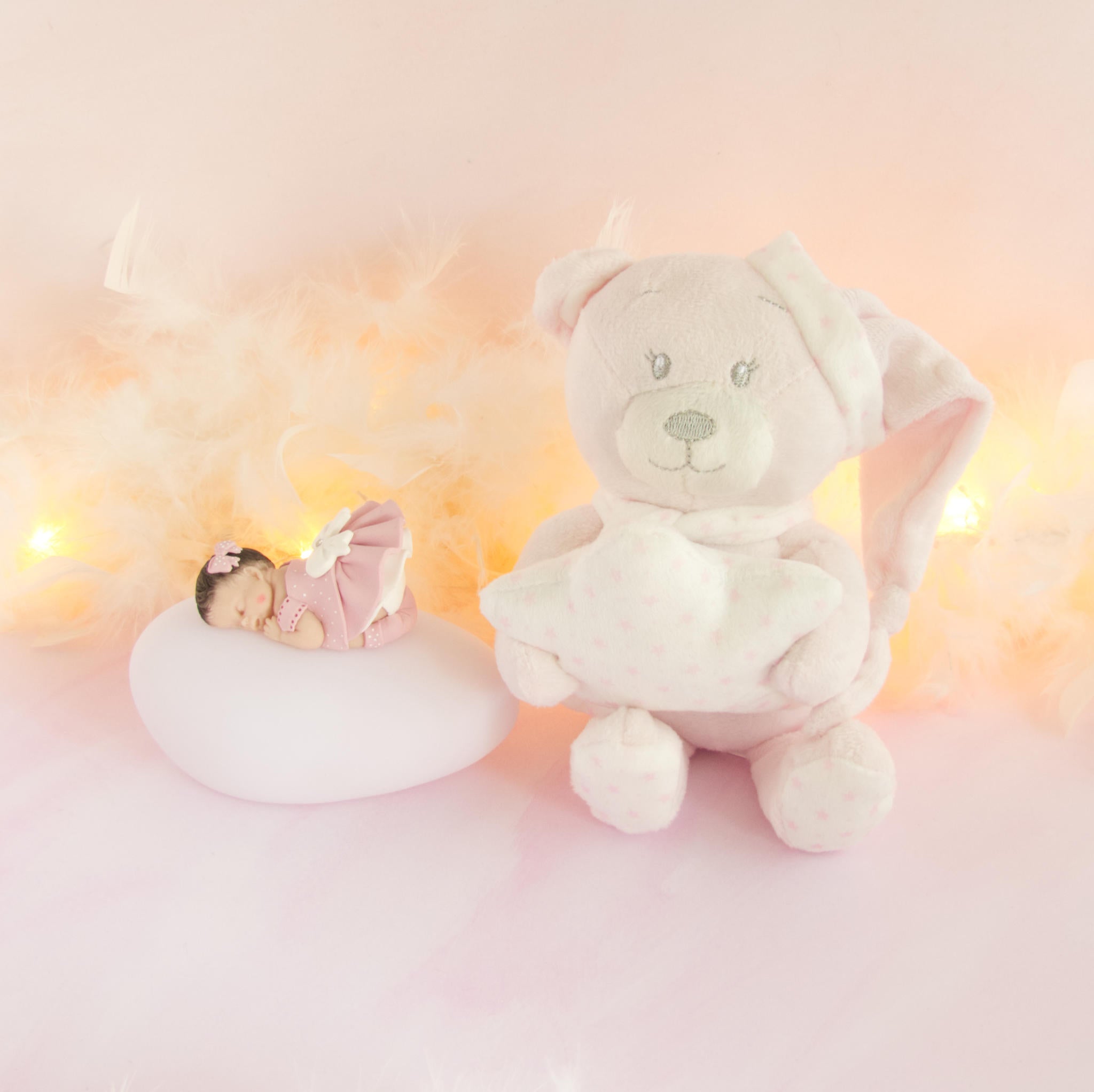 doudou rose veilleuse rose