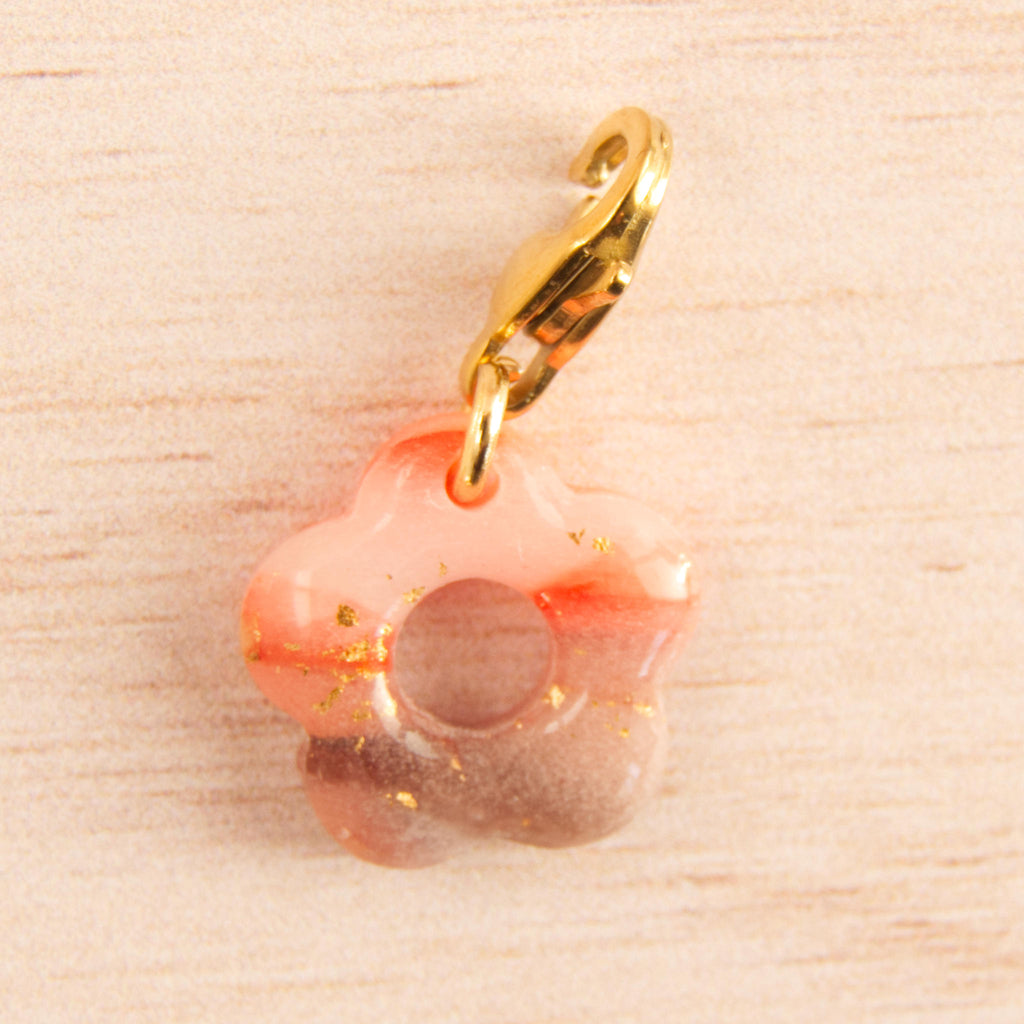 erina marbré orange marron doré