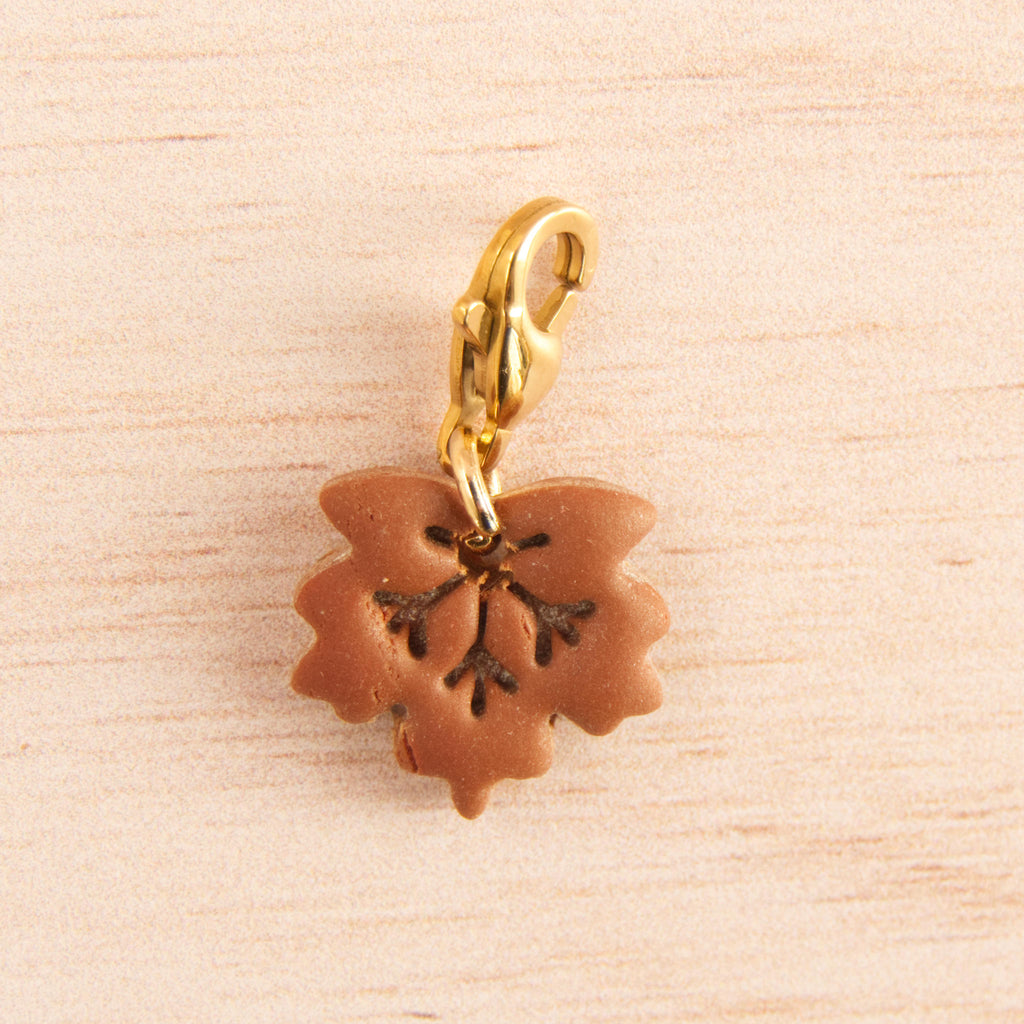 feuille fimo doré