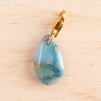 goutte marbré bleu doré
