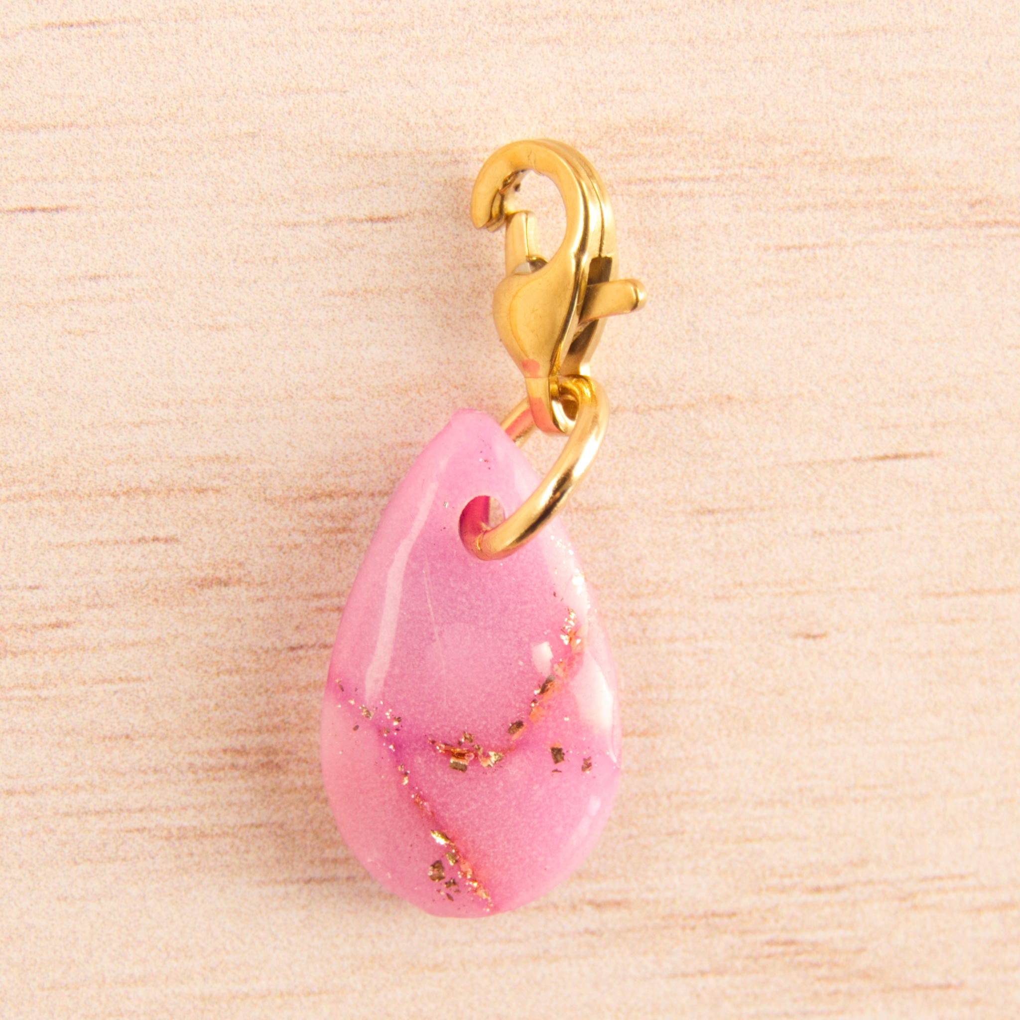 goutte marbré rose doré