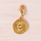 médaille 1 strass doré