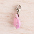 mini goutte marbré rose argenté