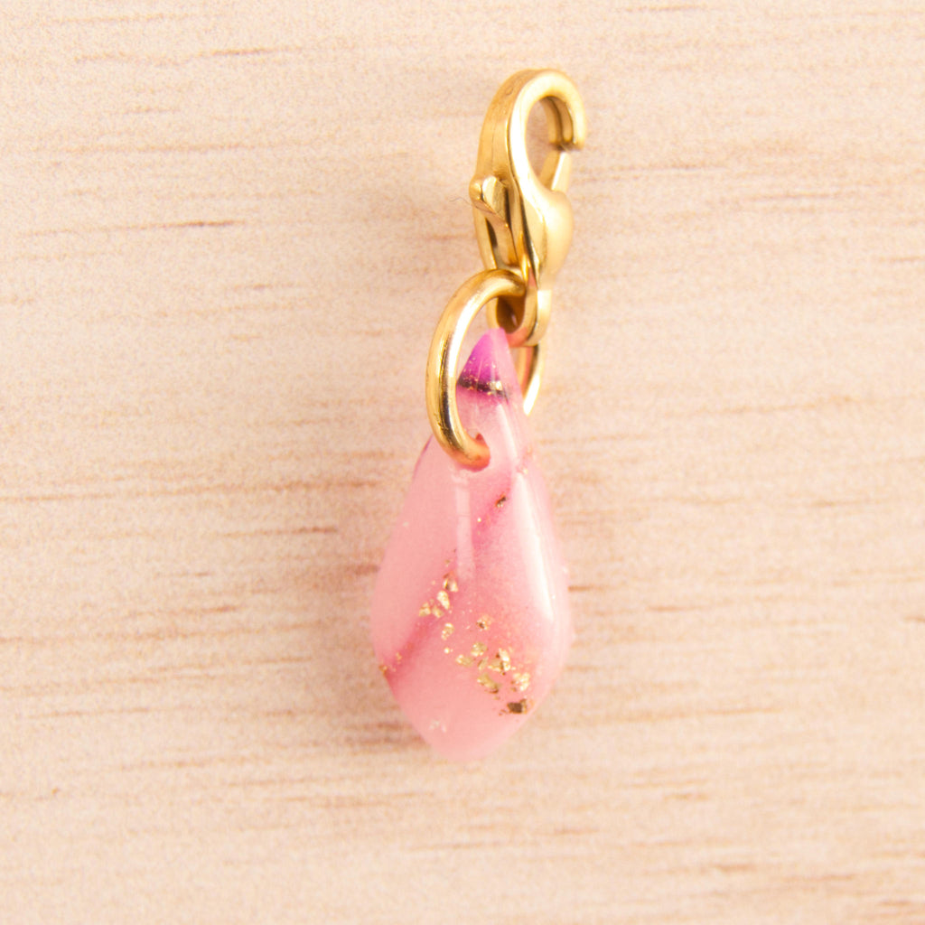 mini goutte marbré rose doré