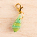 mini goutte marbré vert doré