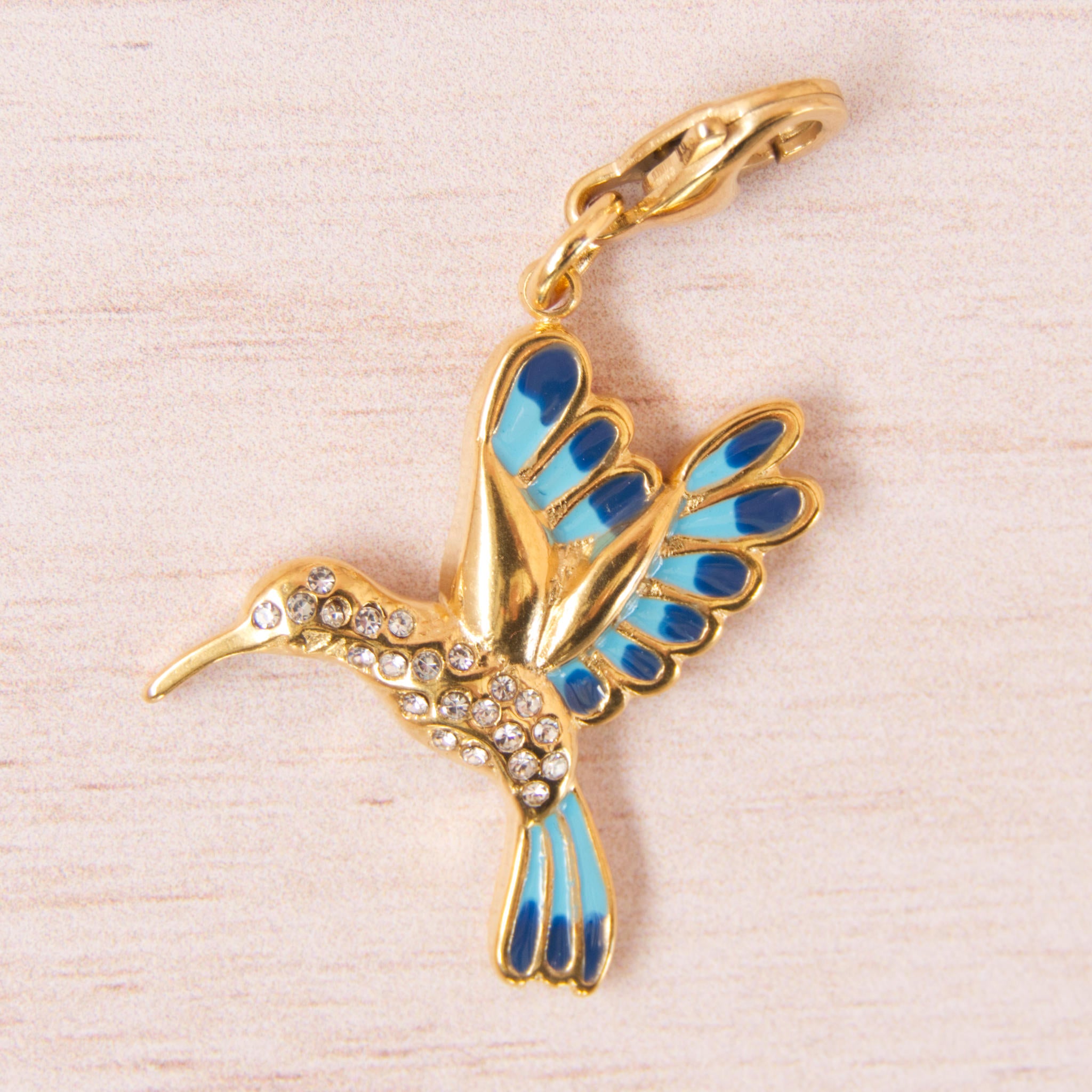 oiseau bleu doré