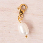 perle eau douce doré