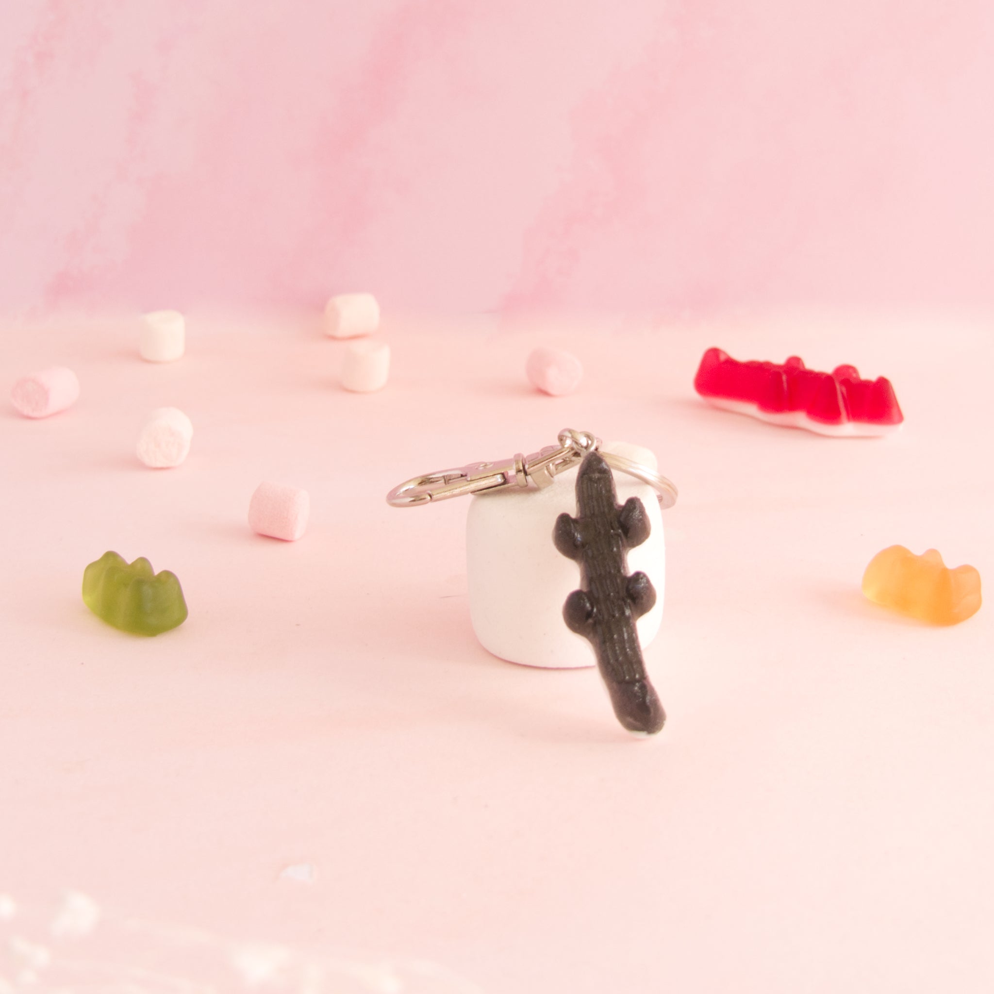 Porte-clés bonbon crocodile