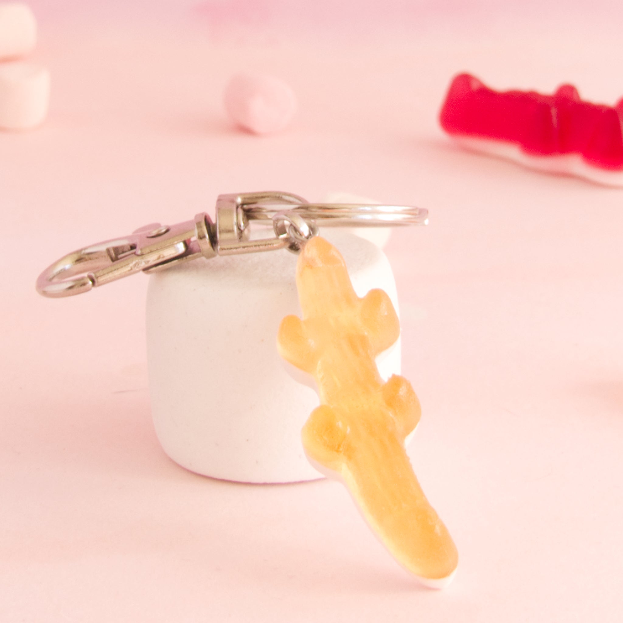 Porte-clés bonbon crocodile