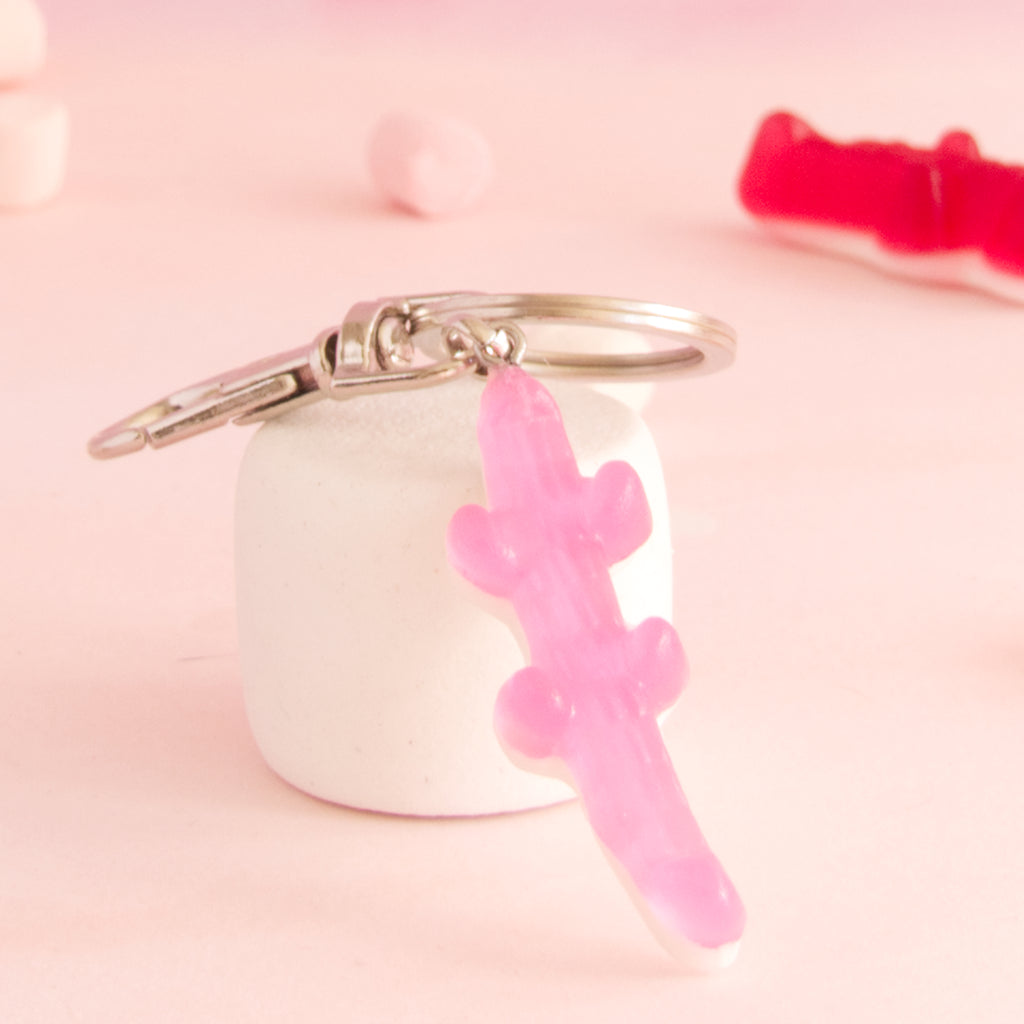 Porte-clés bonbon crocodile
