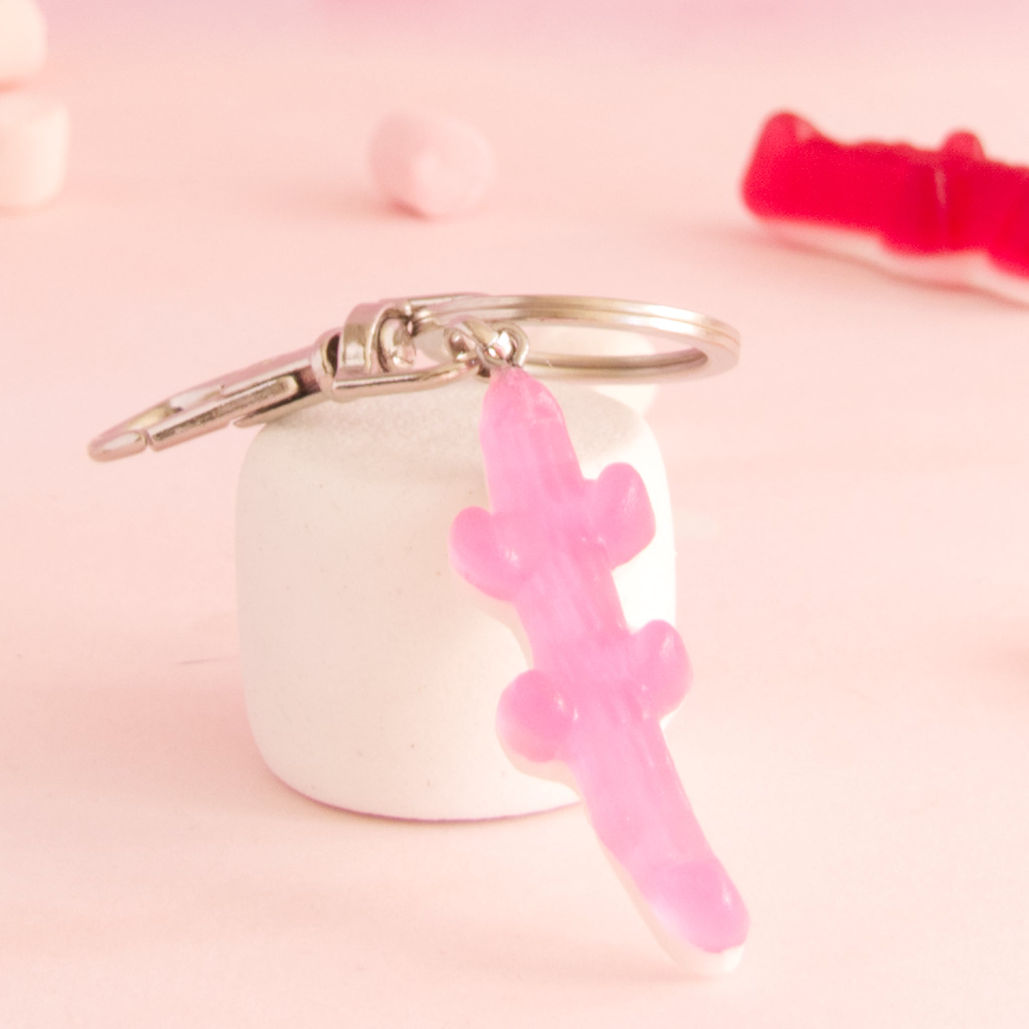 Porte-clés bonbon crocodile