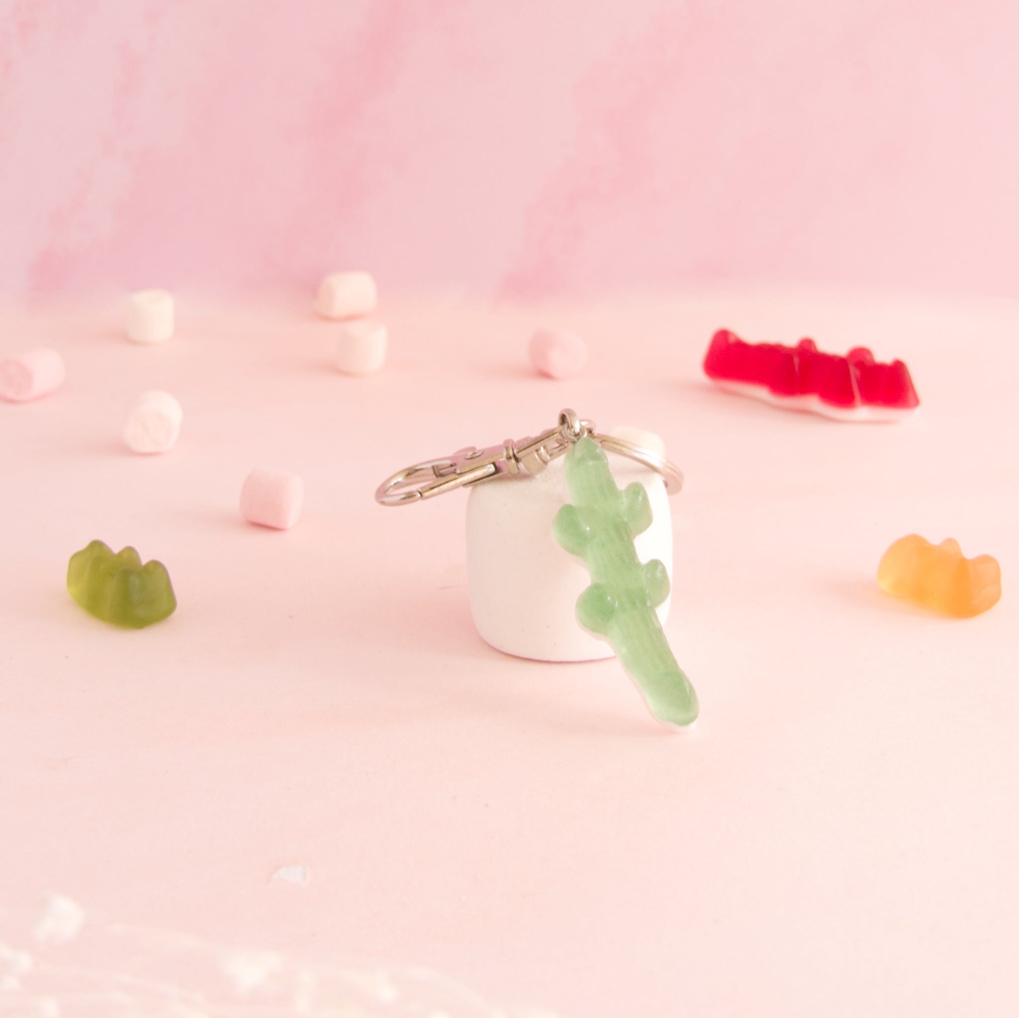 Porte-clés bonbon crocodile