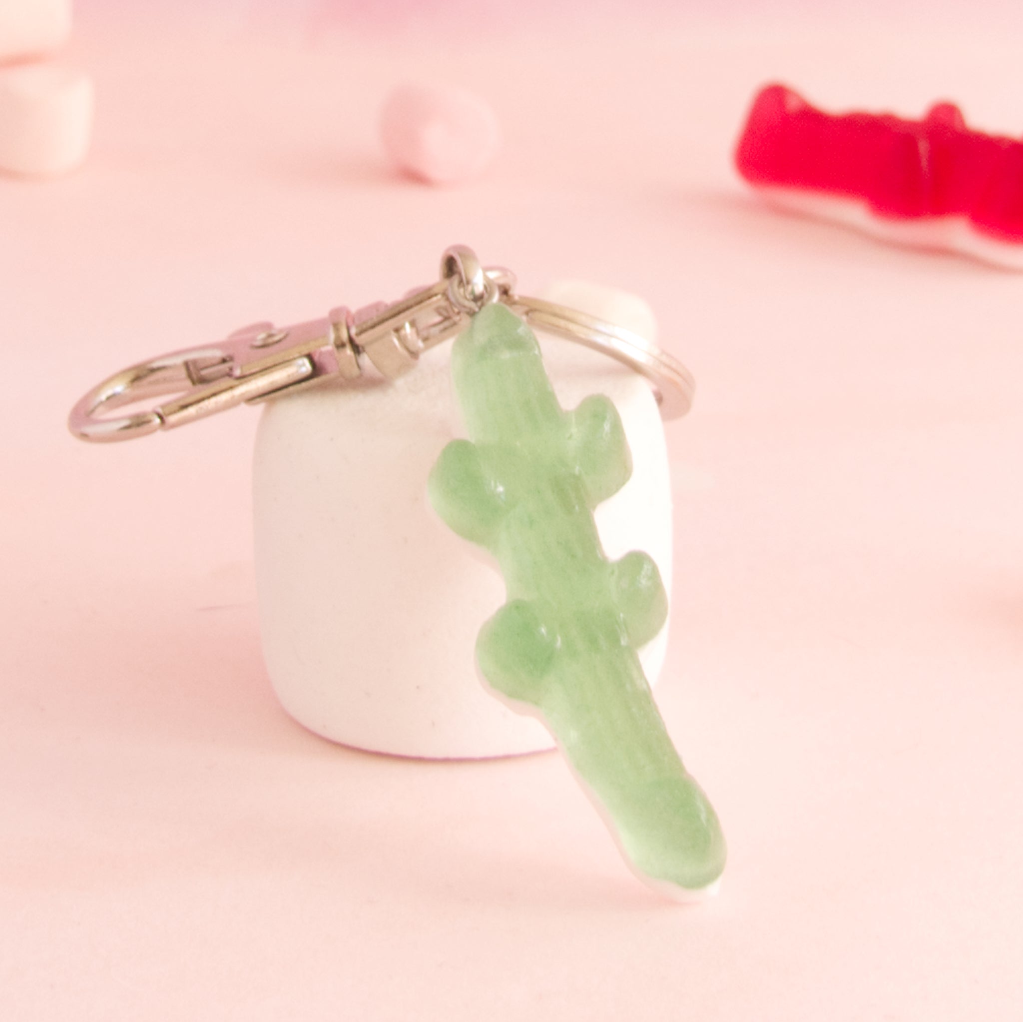 Porte-clés bonbon crocodile