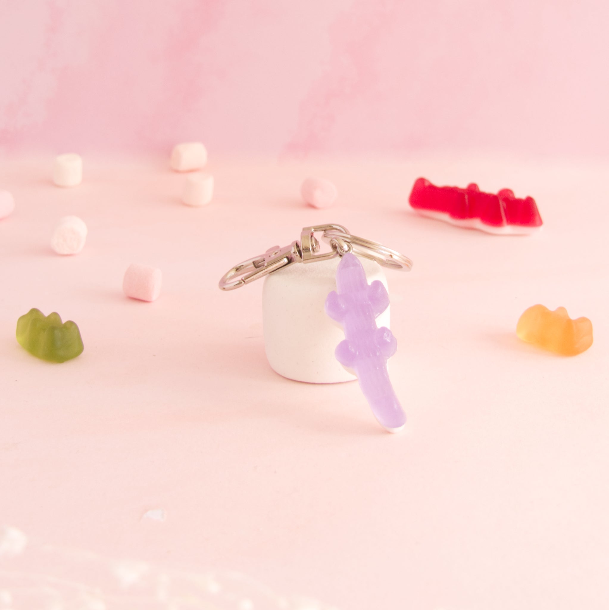 Porte-clés bonbon crocodile