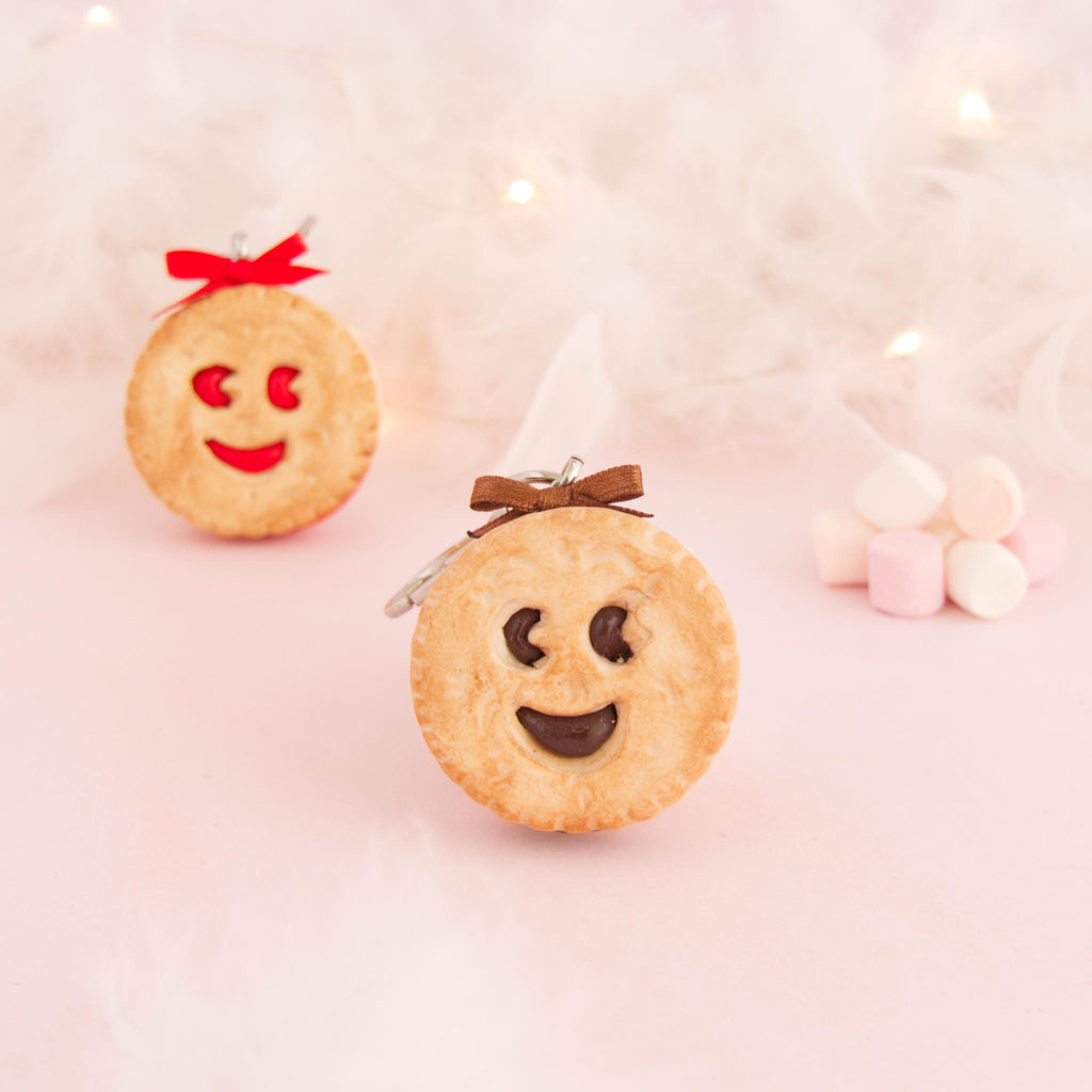 Porte-clés biscuit sourire