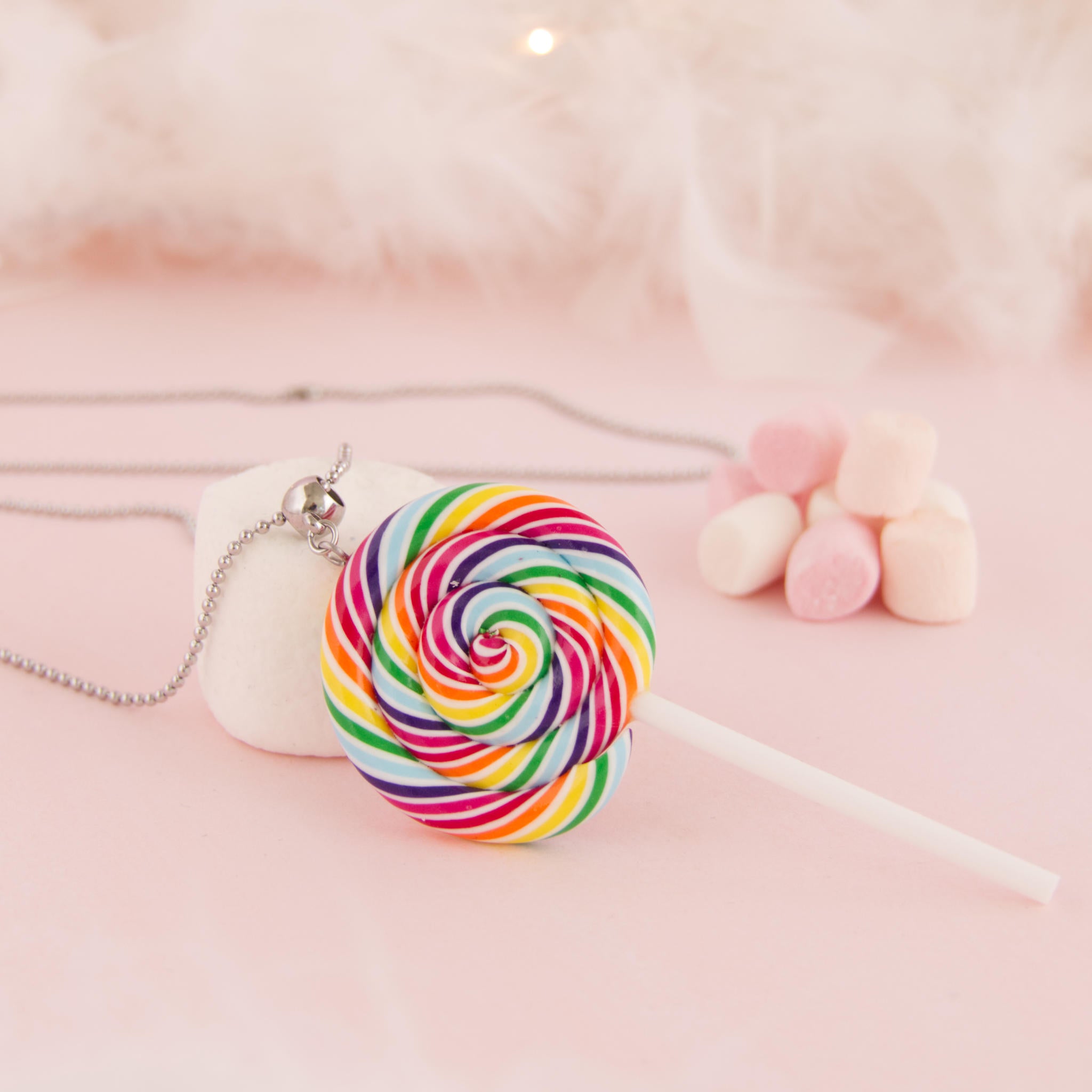 Sautoir sucette lolipop