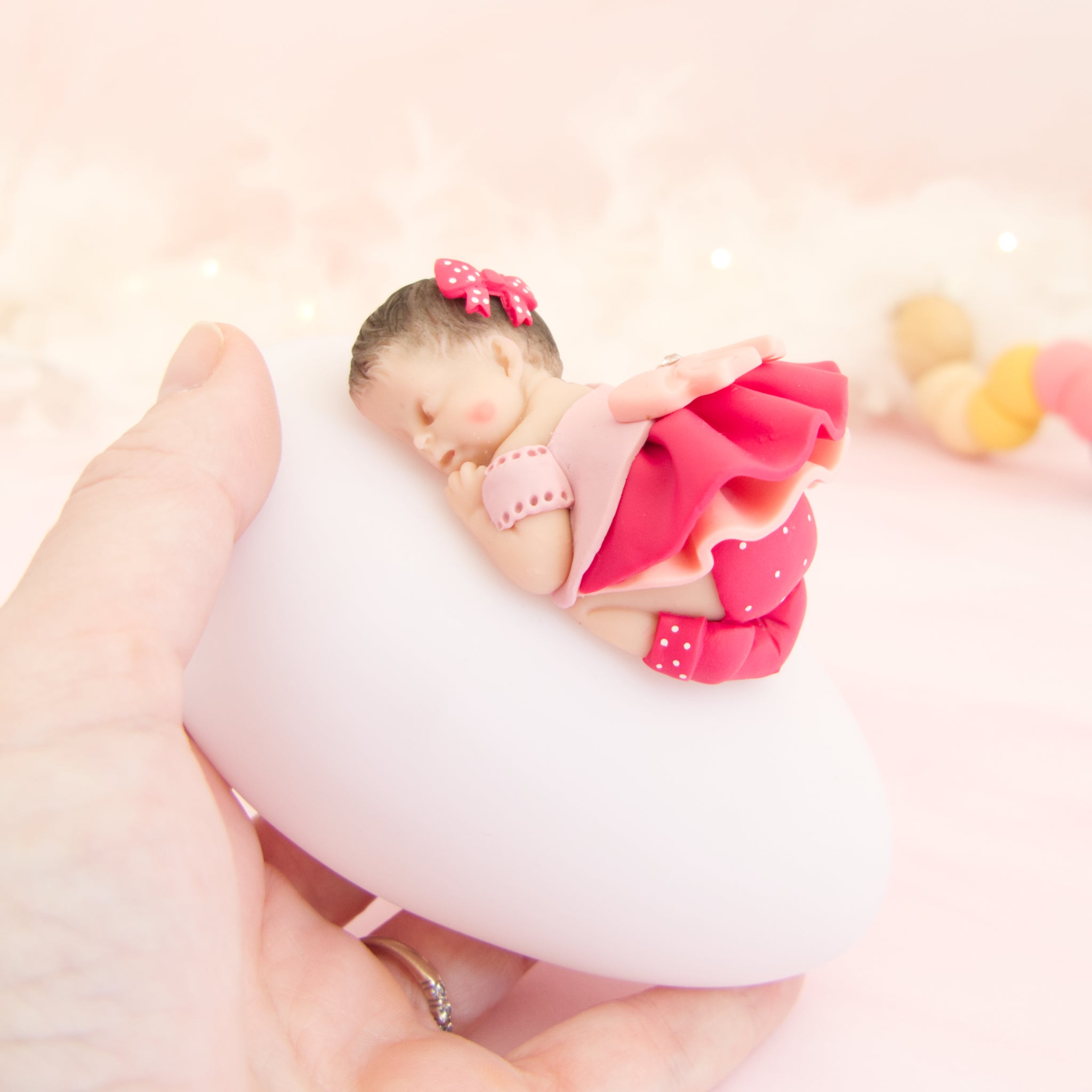 veilleuse fille framboise