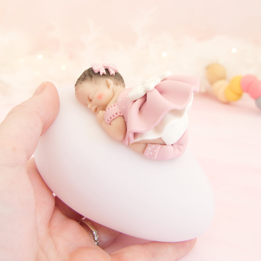 veilleuse fille rose