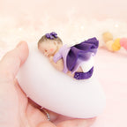 veilleuse fille violet