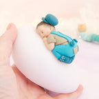 veilleuse garçon beige turquoise