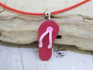 collier tong rouge