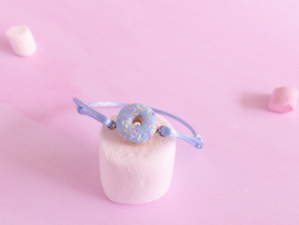 bracelet donuts bleu