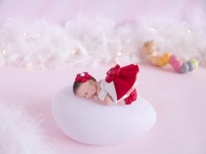 veilleuse bébé fille rouge et blanc