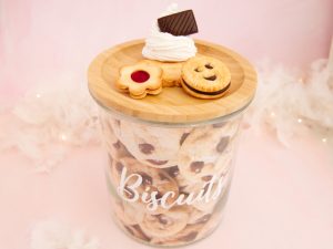 bocal à biscuits-chantilly-bn-choco-biscuit-fleur-fraise